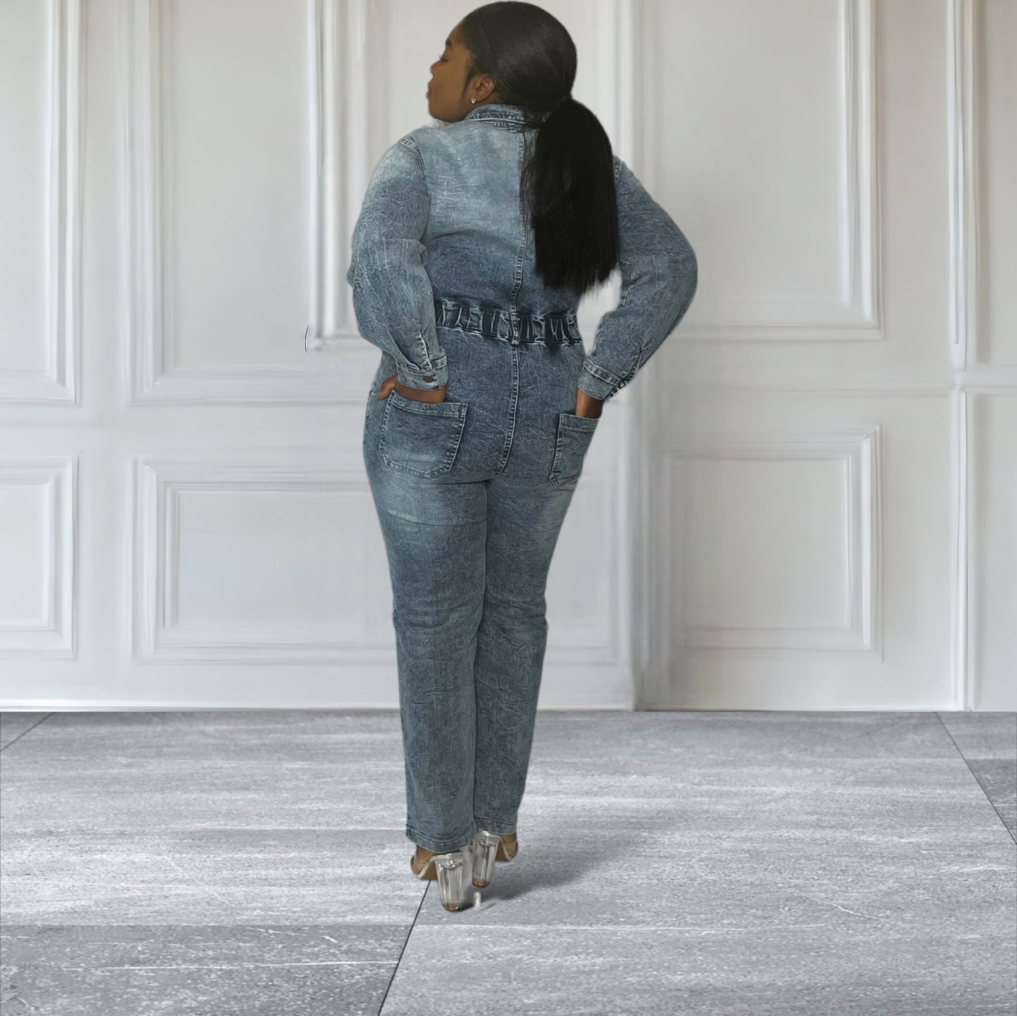 Get up and go Jumpsuit|Denim Jumpsuit