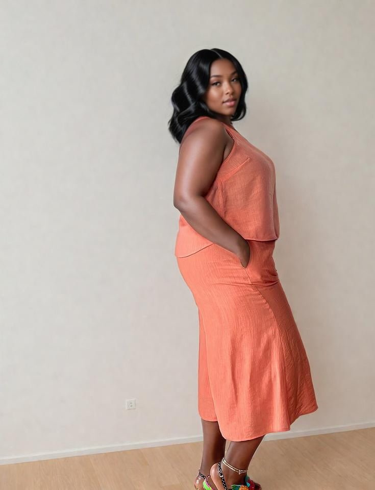 Orange pants set - House Of Mone